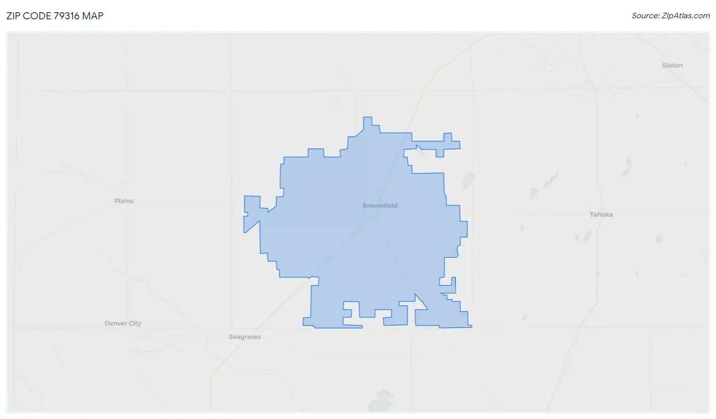 Zip Code 79316 Map