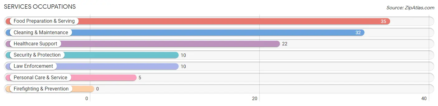 Services Occupations in Zip Code 79351