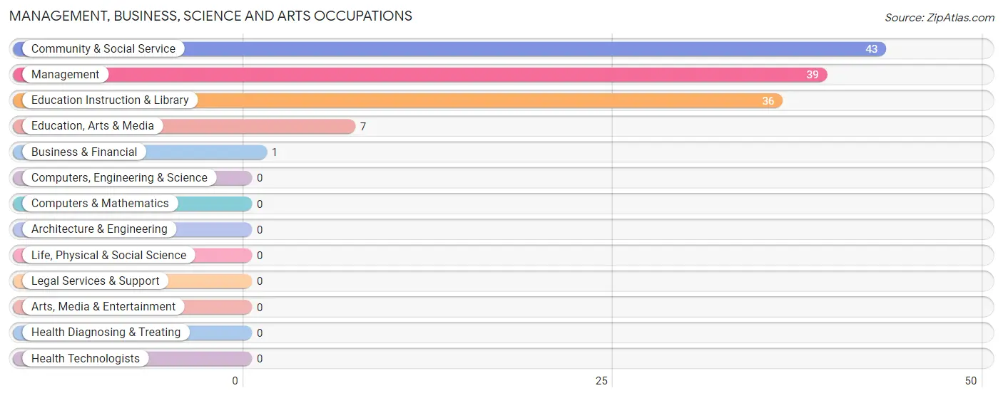 Management, Business, Science and Arts Occupations in Zip Code 79367