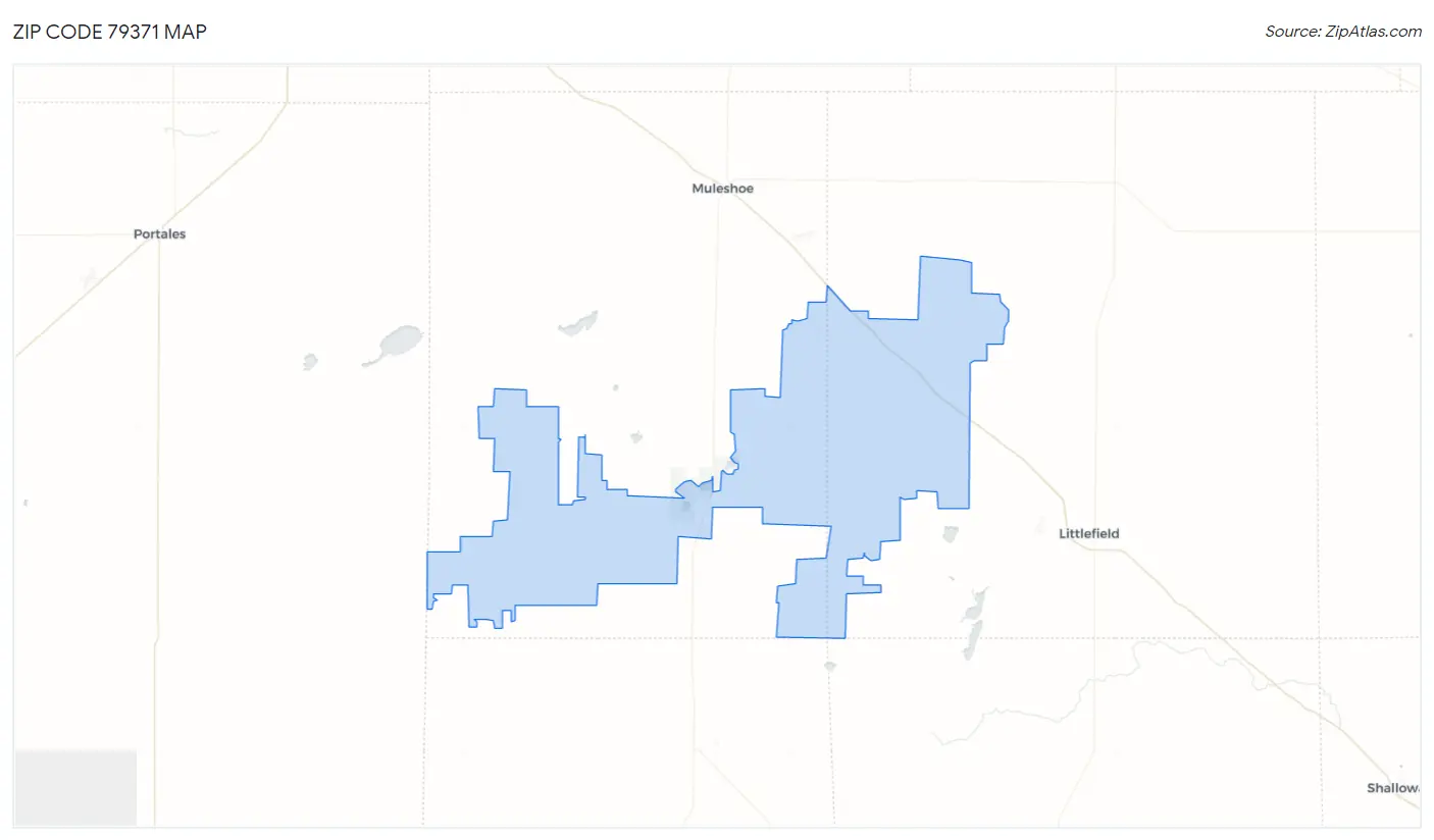 Zip Code 79371 Map