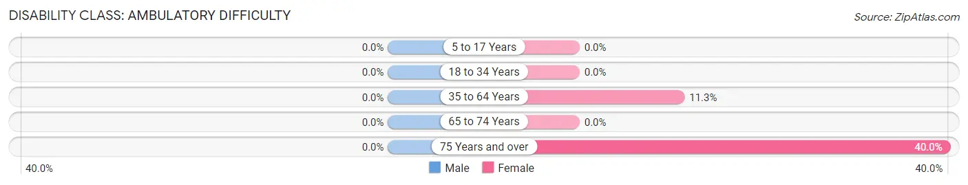 Disability in Zip Code 79534: <span>Ambulatory Difficulty</span>