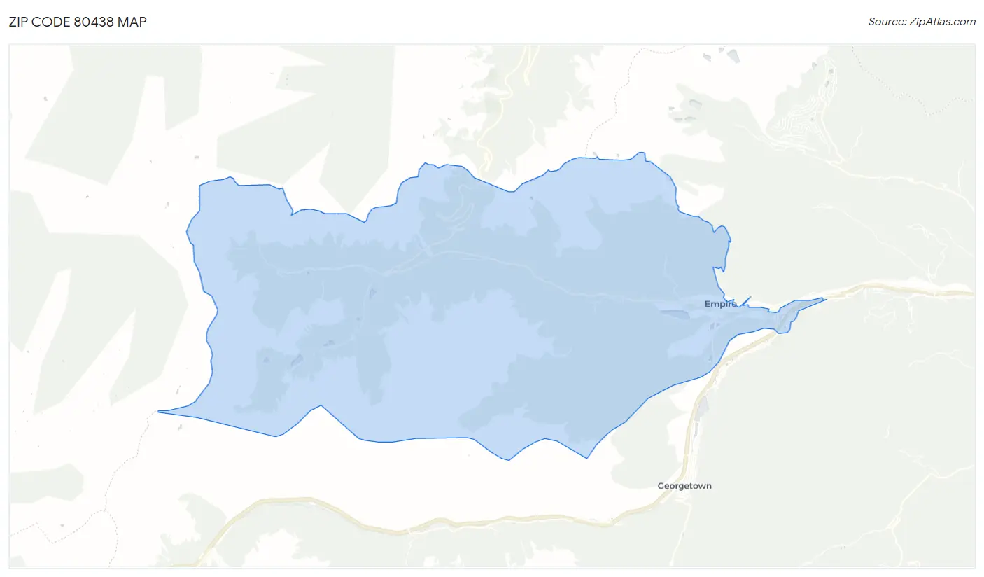 Zip Code 80438 Map