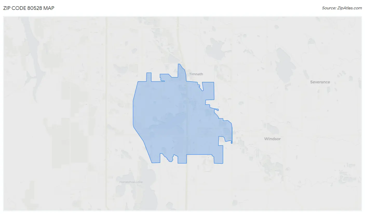 Zip Code 80528 Map