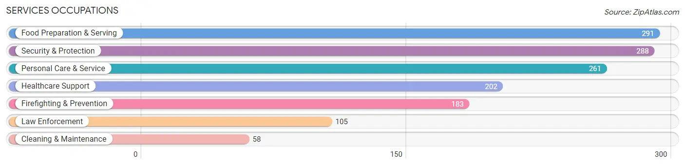 Services Occupations in Zip Code 80534