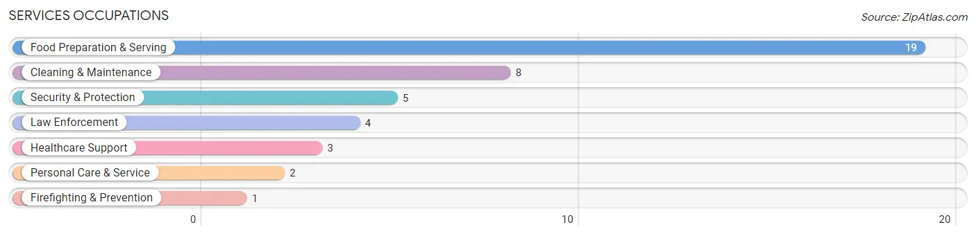 Services Occupations in Zip Code 80805