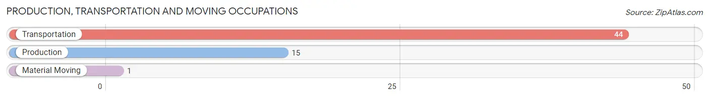 Production, Transportation and Moving Occupations in Zip Code 80810