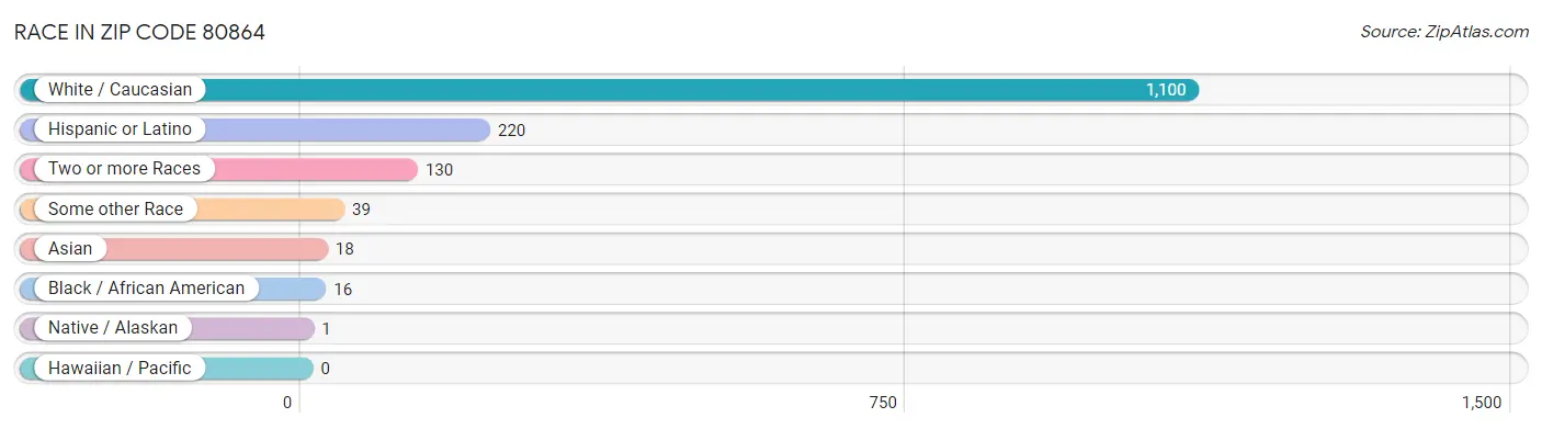 Race in Zip Code 80864