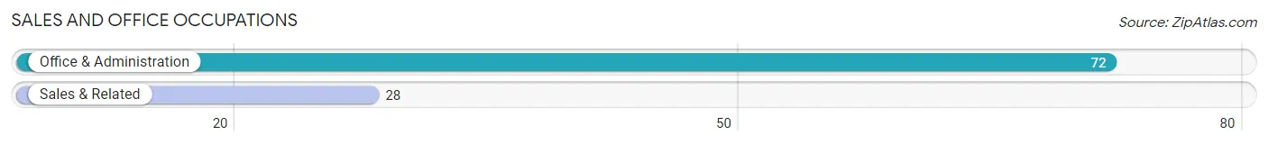 Sales and Office Occupations in Zip Code 80864