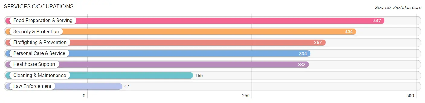 Services Occupations in Zip Code 80919