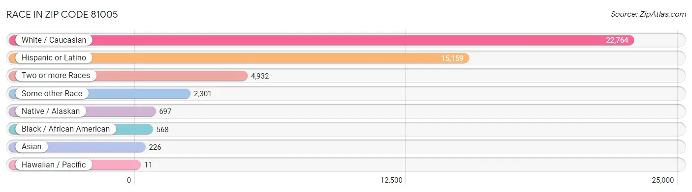 Race in Zip Code 81005