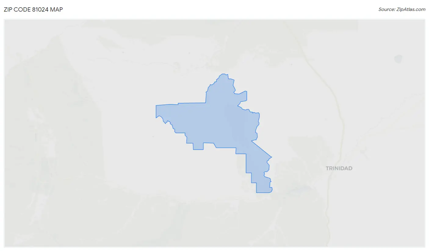 Zip Code 81024 Map