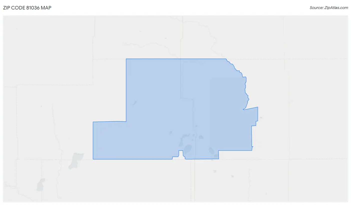 Zip Code 81036 Map