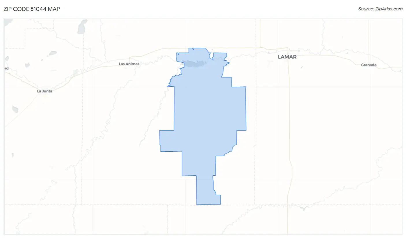 Zip Code 81044 Map