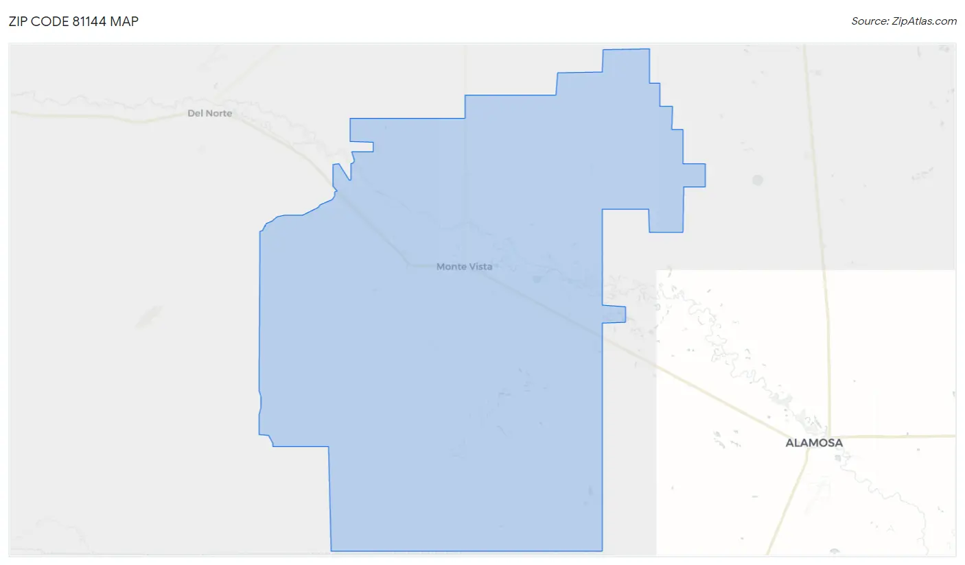 Zip Code 81144 Map