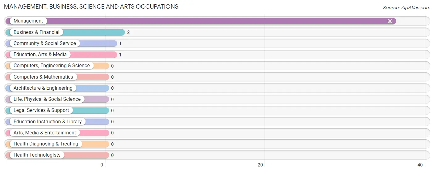 Management, Business, Science and Arts Occupations in Zip Code 81155