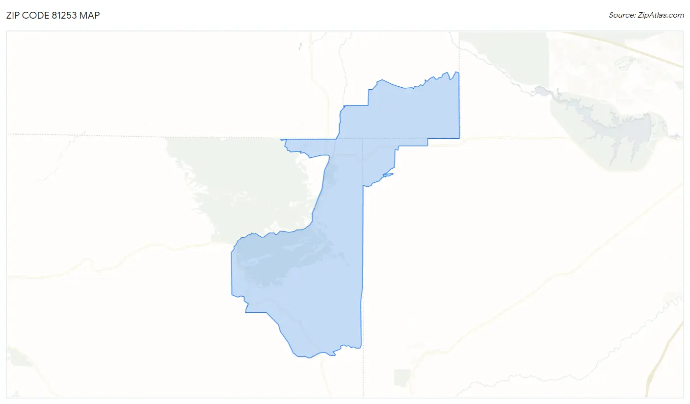 Zip Code 81253 Map