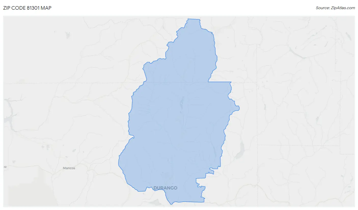 Zip Code 81301 Map