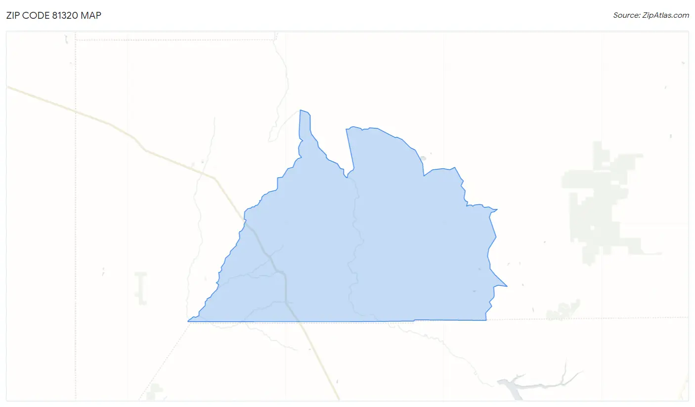 Zip Code 81320 Map