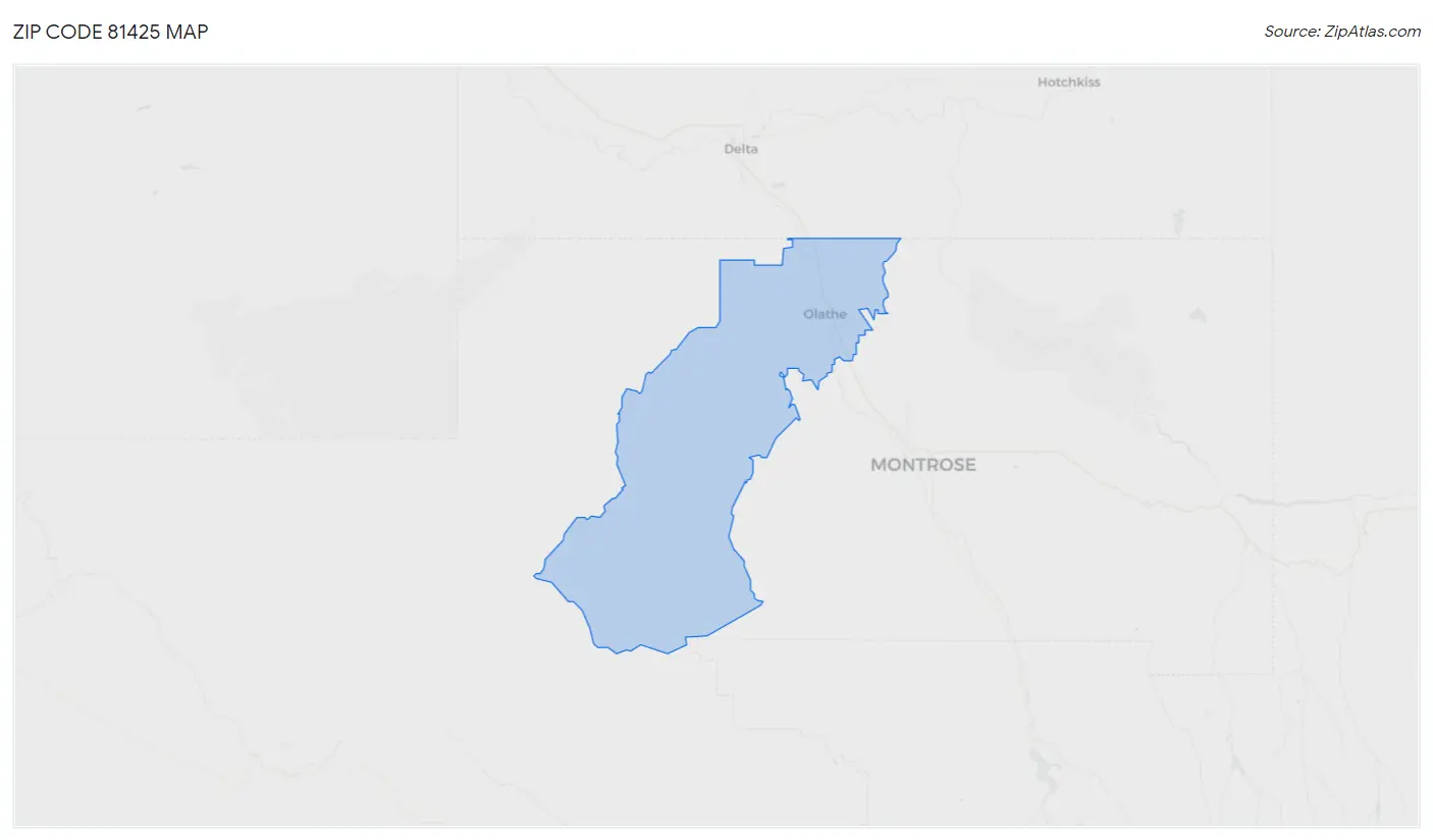 Zip Code 81425 Map