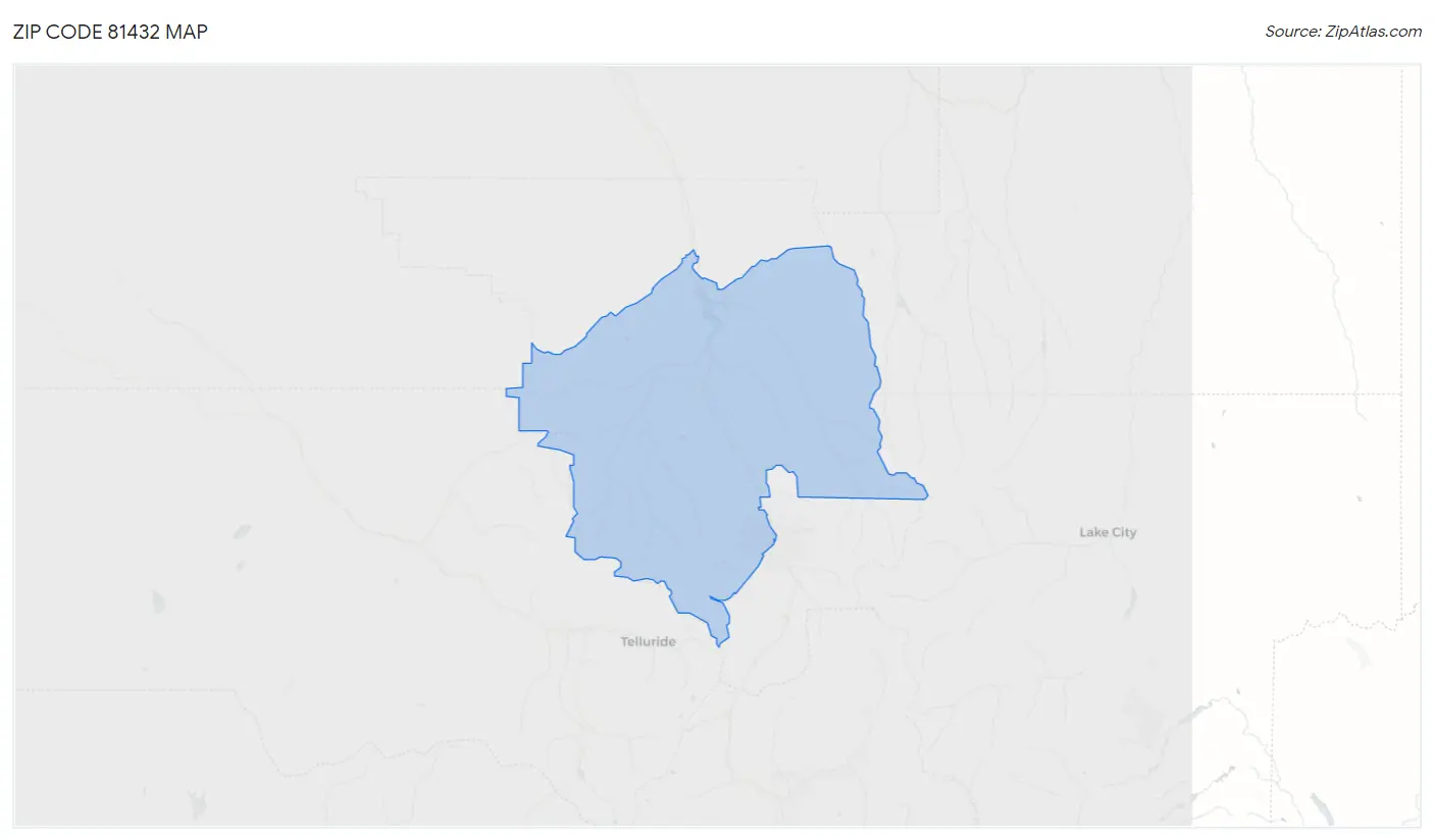 Zip Code 81432 Map