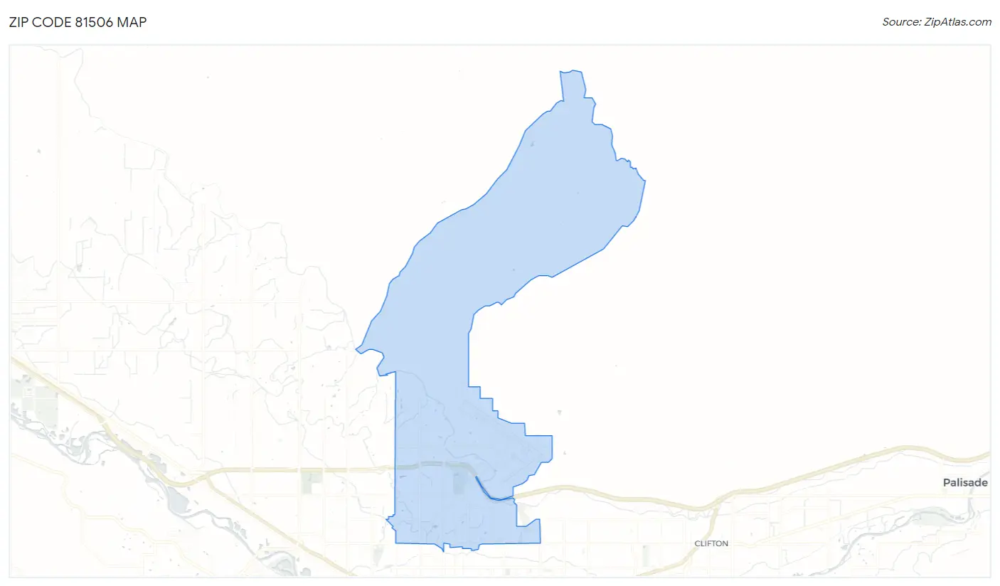 Zip Code 81506 Map