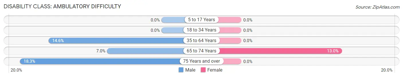 Disability in Zip Code 81527: <span>Ambulatory Difficulty</span>