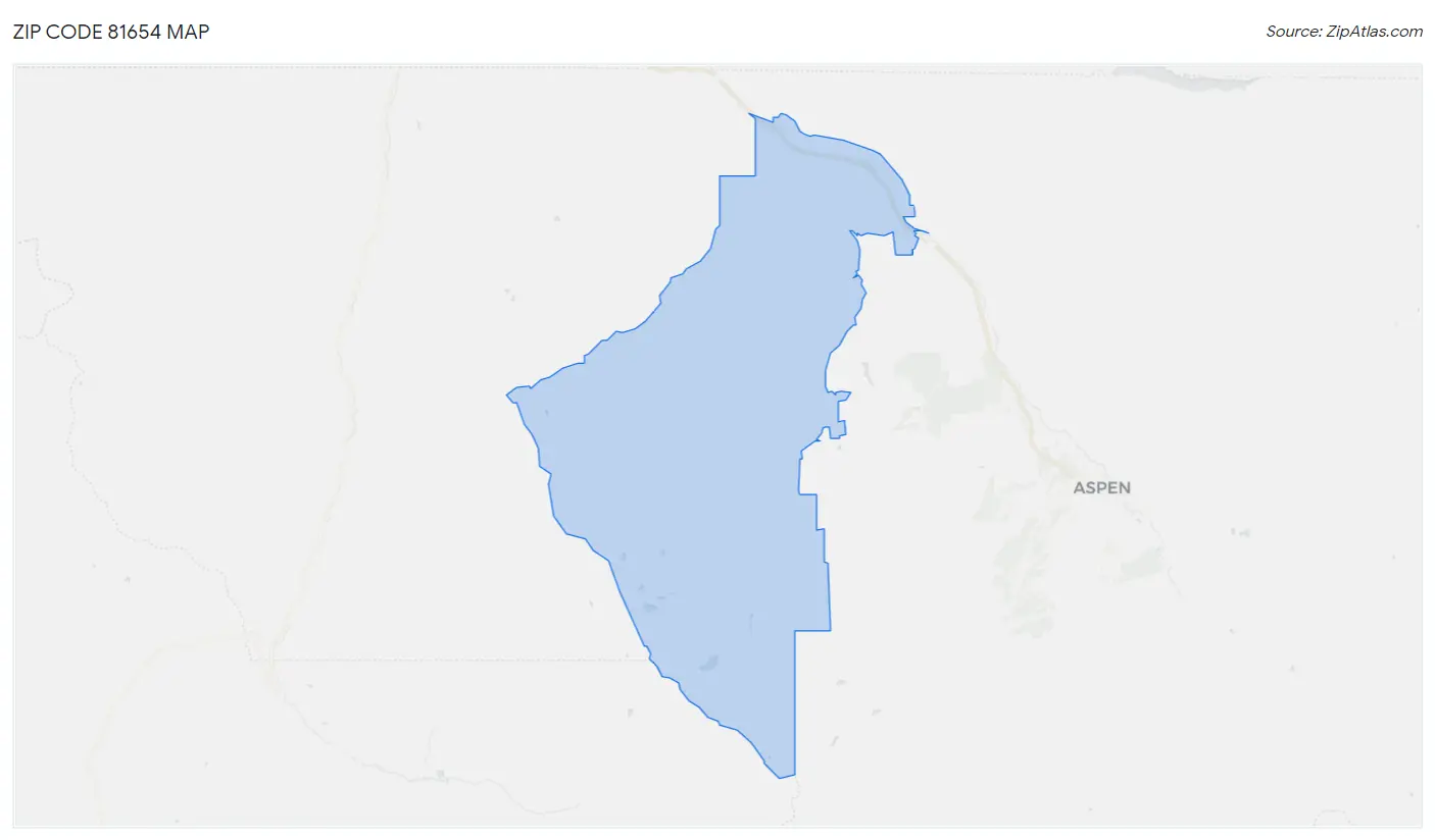 Zip Code 81654 Map