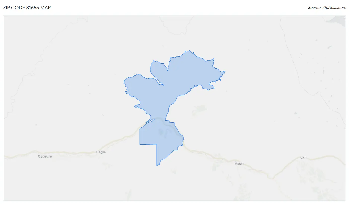 Zip Code 81655 Map