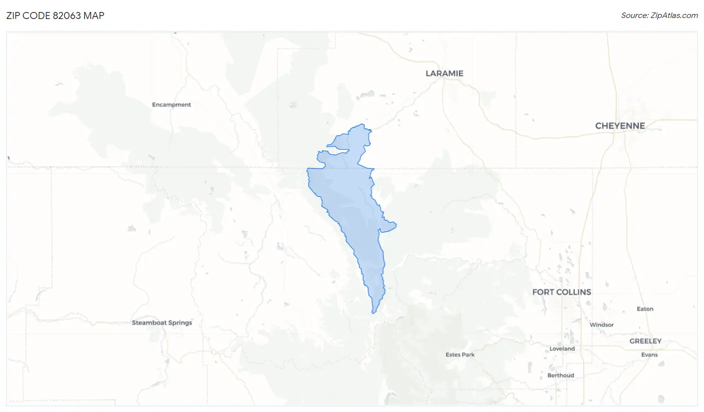 Zip Code 82063 Map