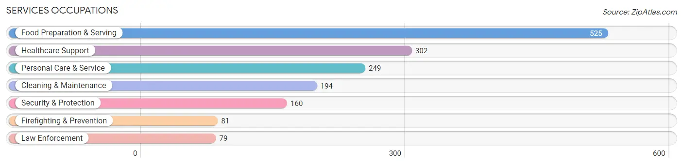 Services Occupations in Zip Code 82070