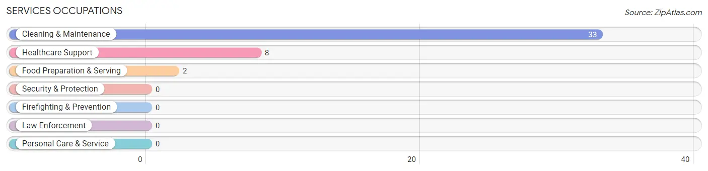 Services Occupations in Zip Code 82411