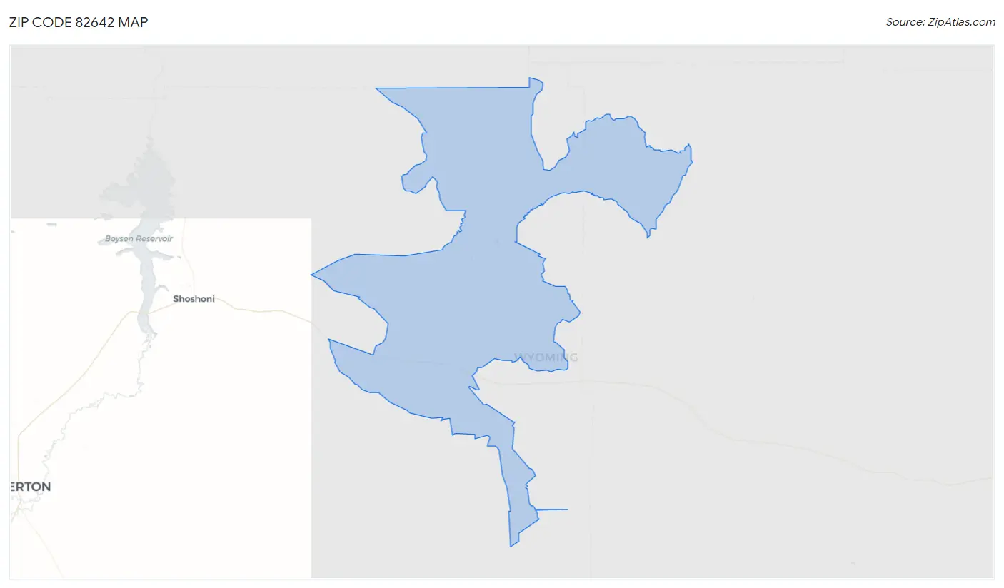 Zip Code 82642 Map