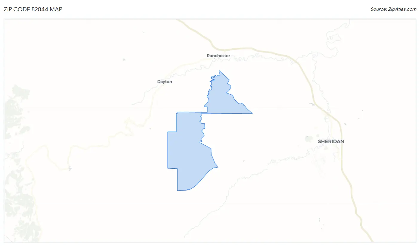 Zip Code 82844 Map