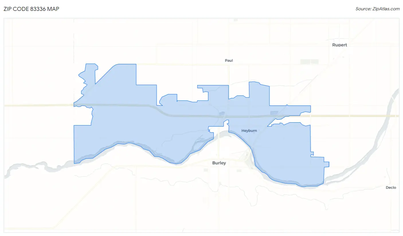 Zip Code 83336 Map