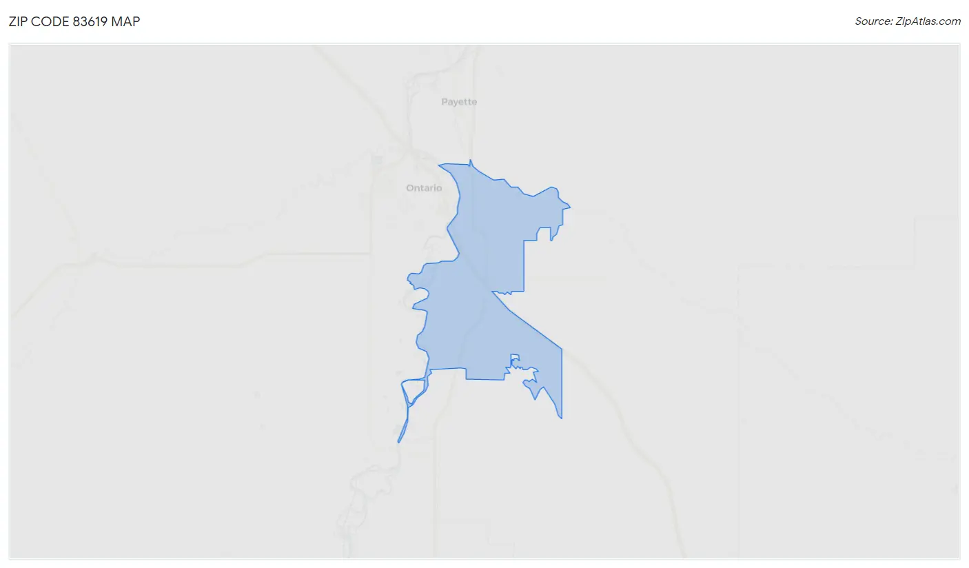 Zip Code 83619 Map