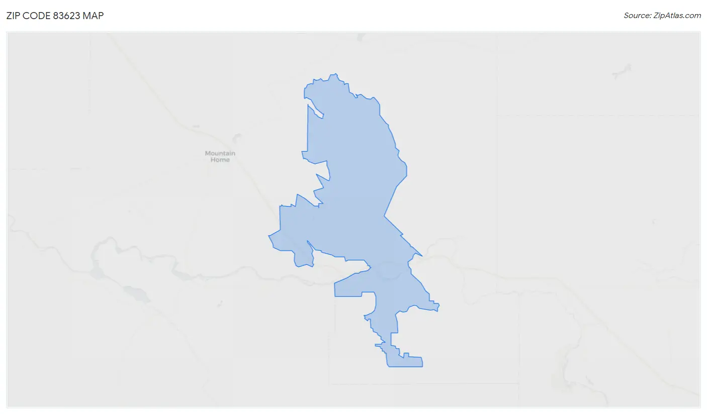 Zip Code 83623 Map