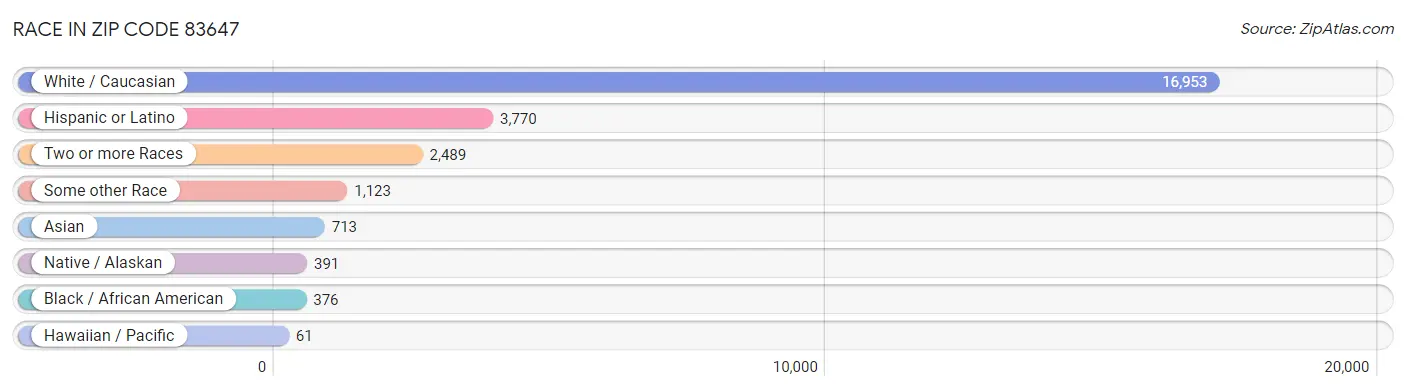 Race in Zip Code 83647