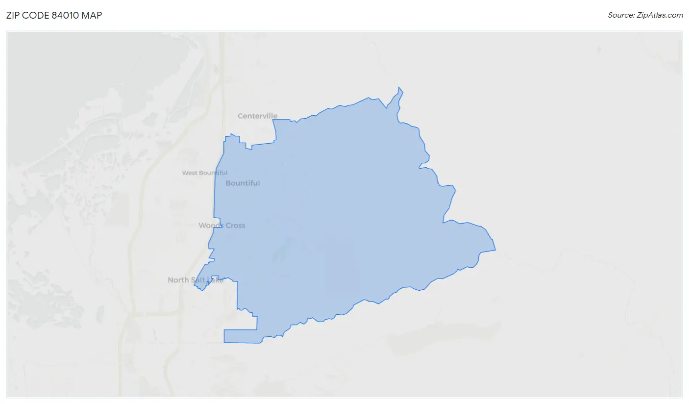 Zip Code 84010 Map