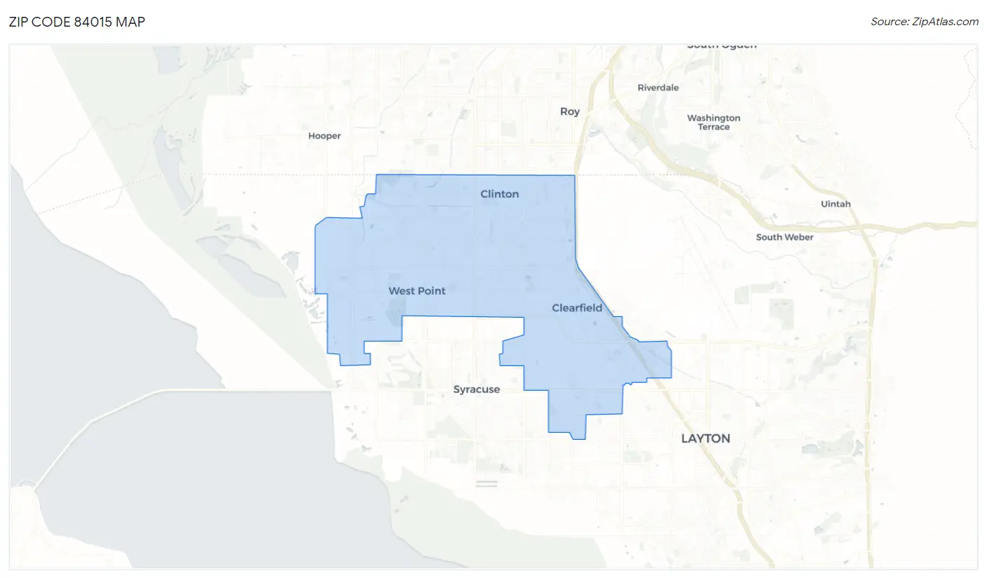 Zip Code 84015 Map