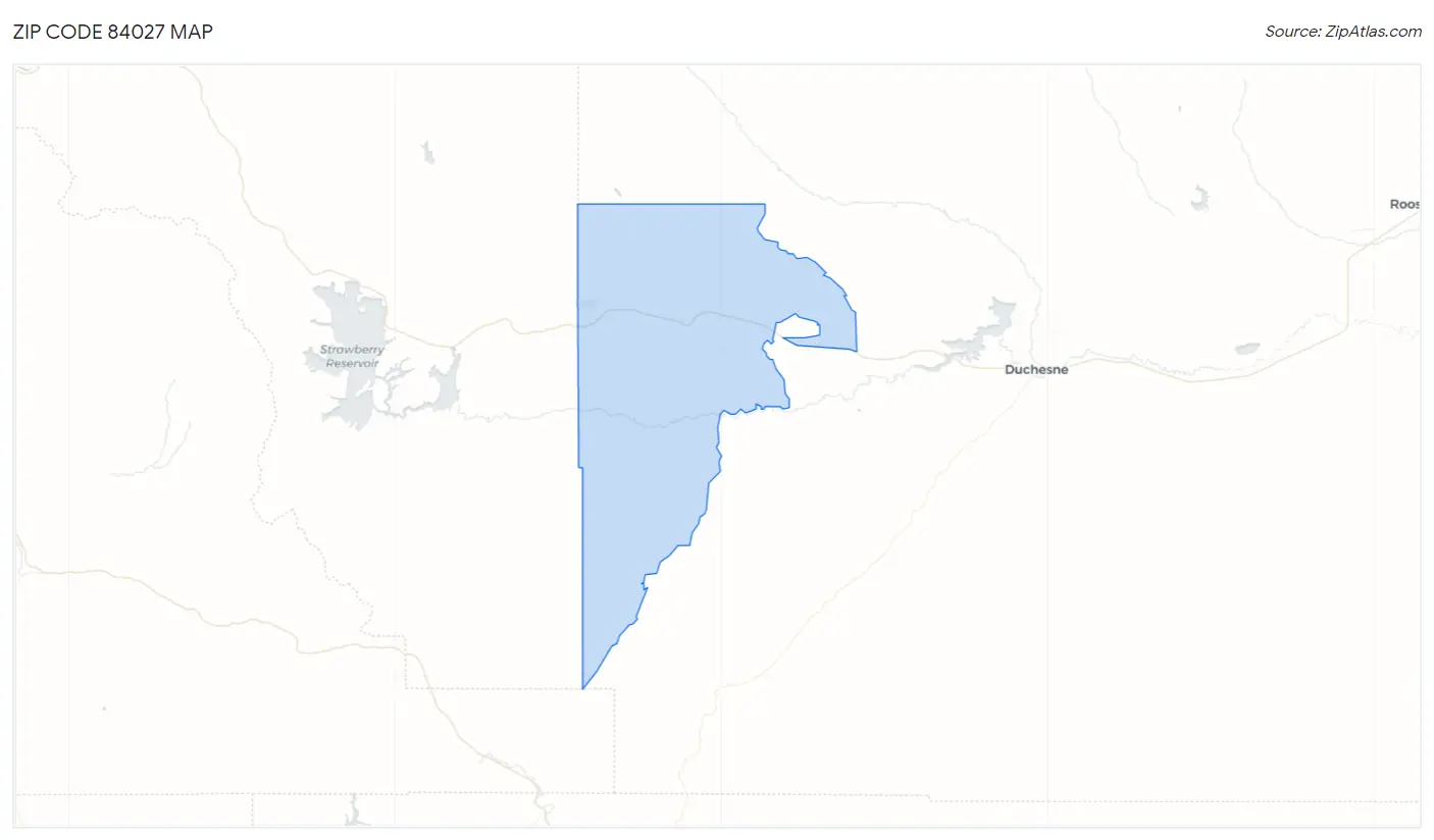 Zip Code 84027 Map