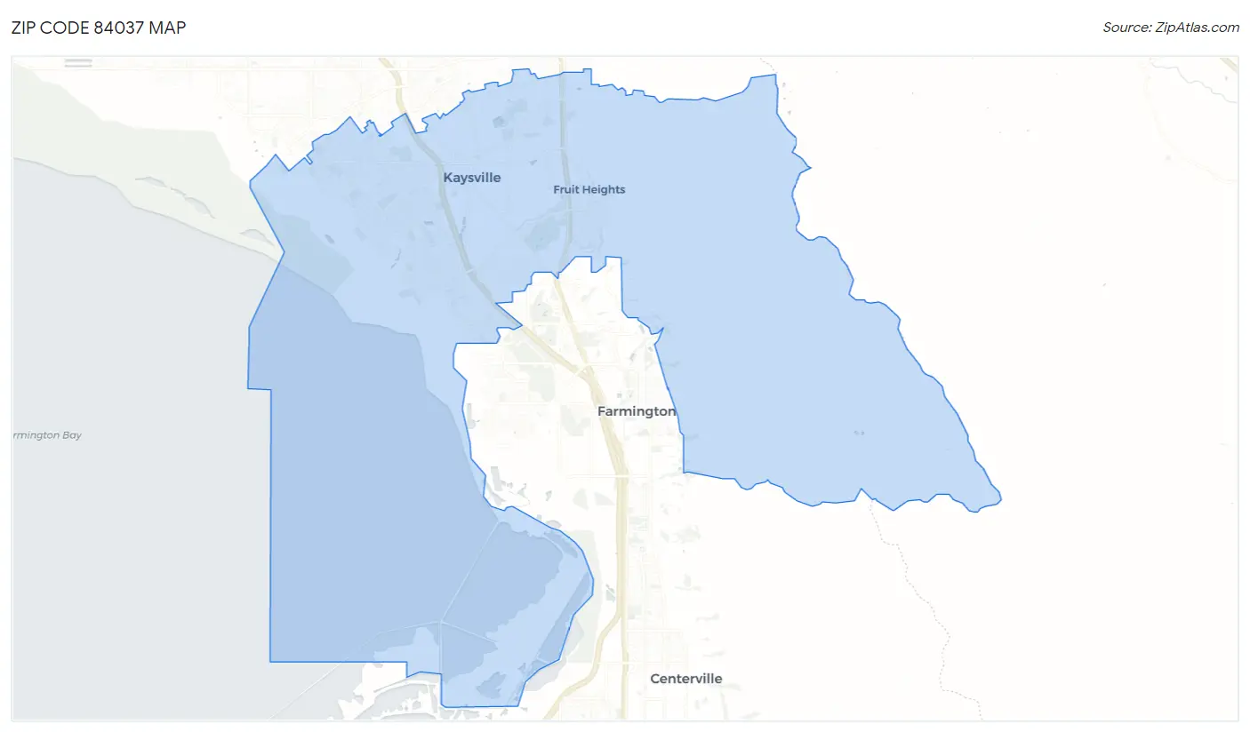 Zip Code 84037 Map