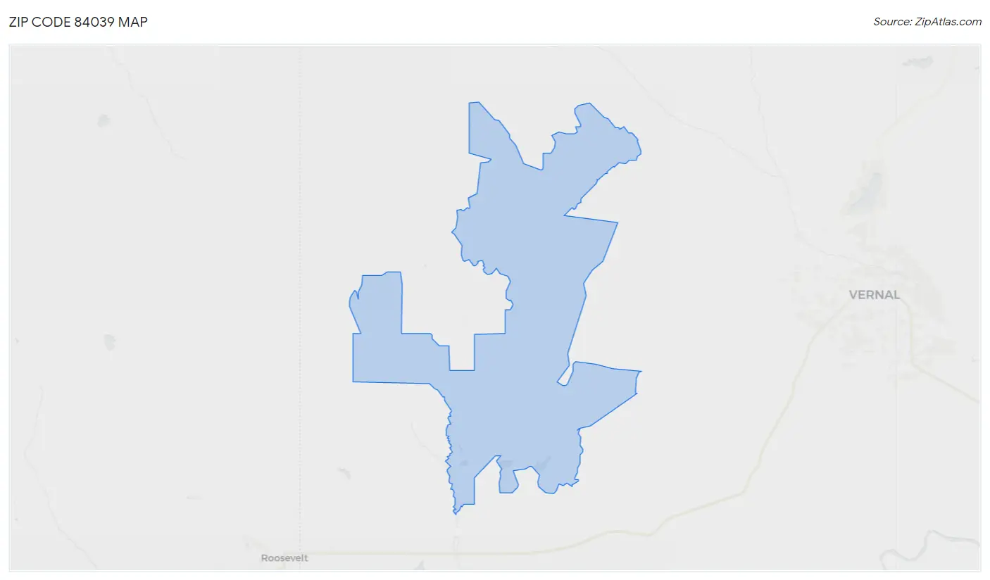 Zip Code 84039 Map