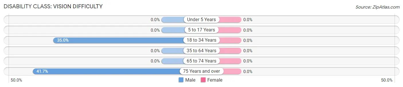 Disability in Zip Code 84073: <span>Vision Difficulty</span>