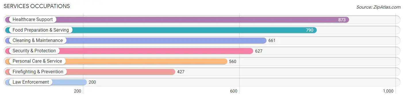 Services Occupations in Zip Code 84107