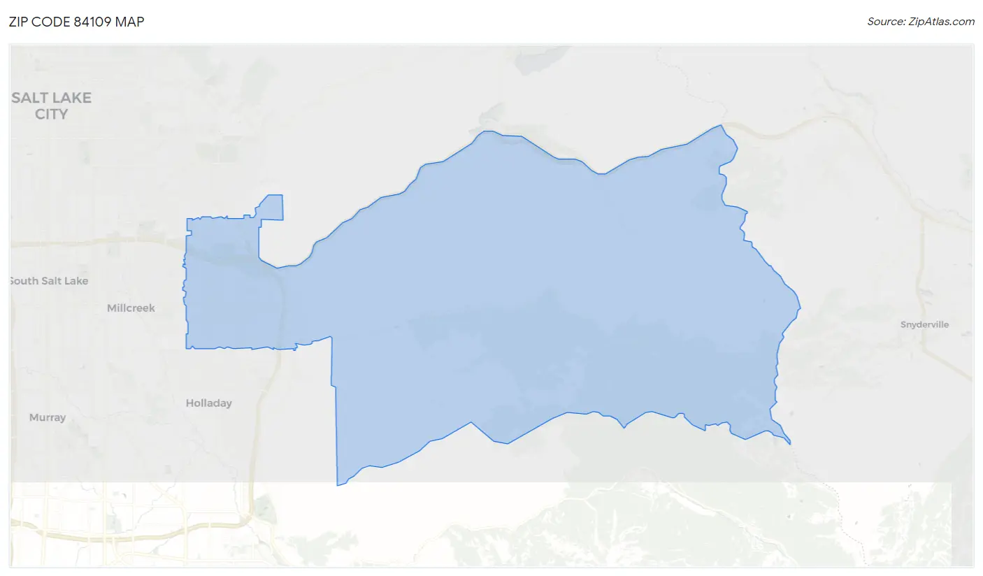 Zip Code 84109 Map