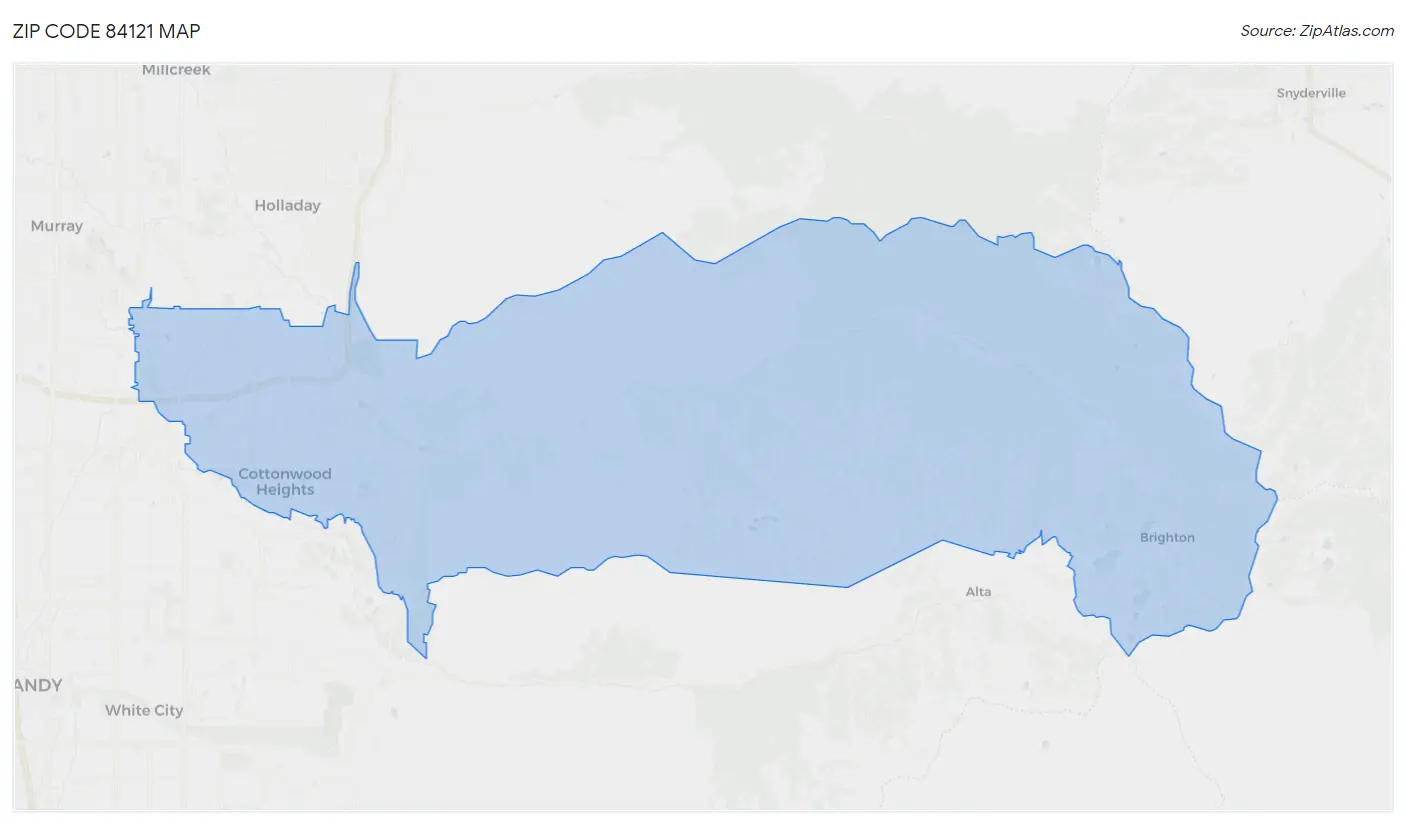 Zip Code 84121 Map