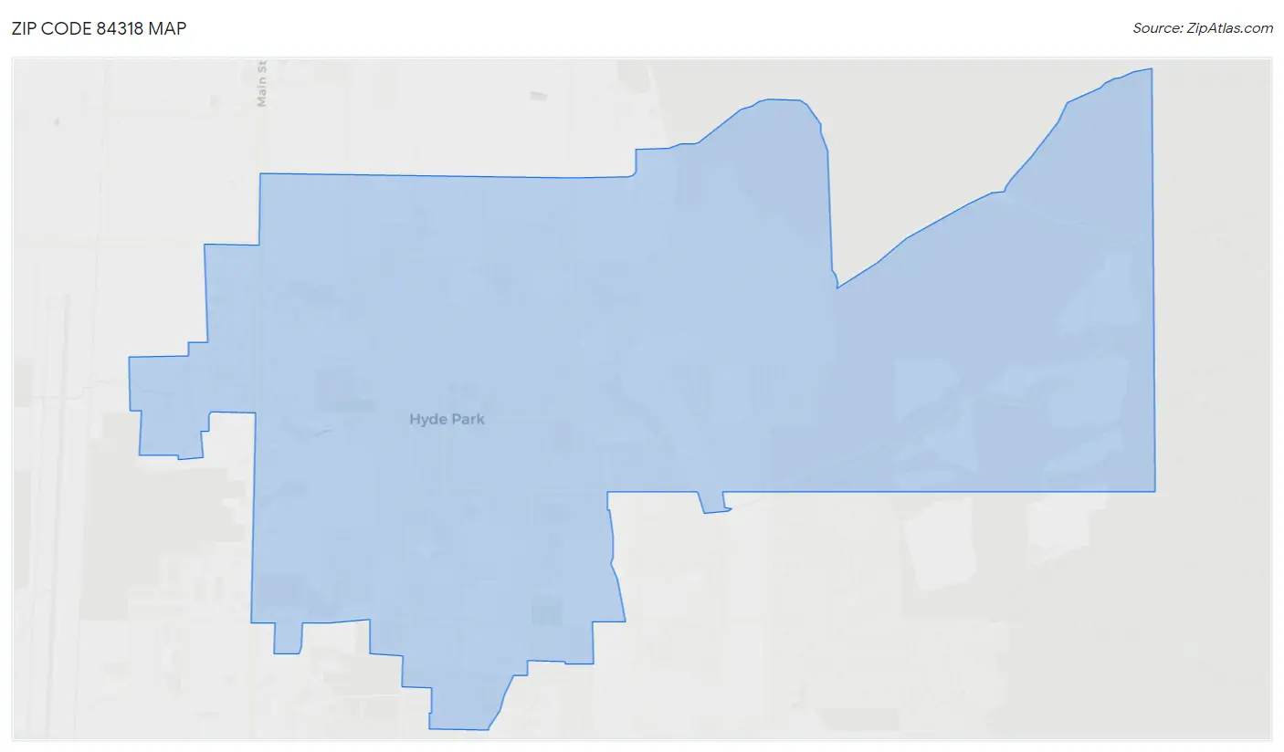 Zip Code 84318 Map