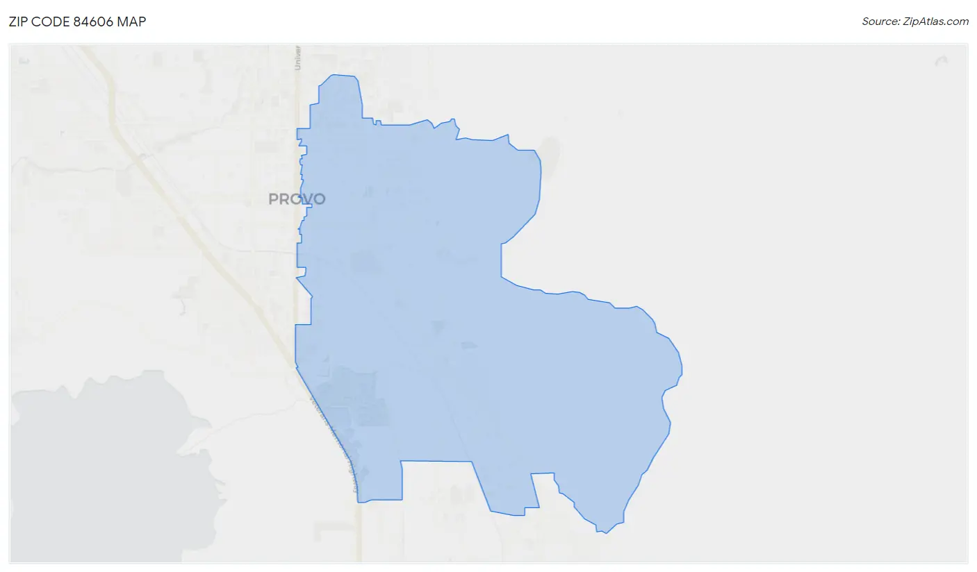 Zip Code 84606 Map