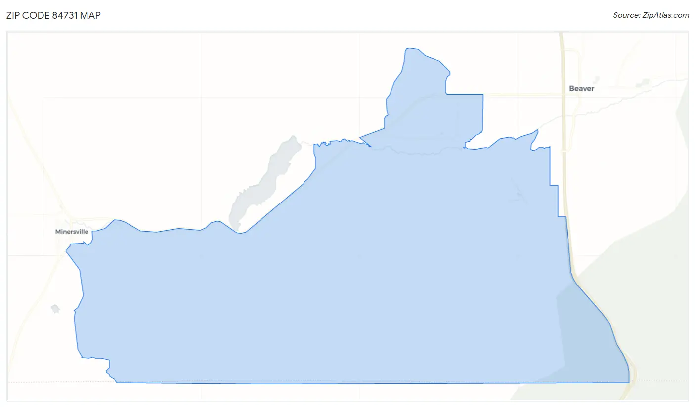 Zip Code 84731 Map