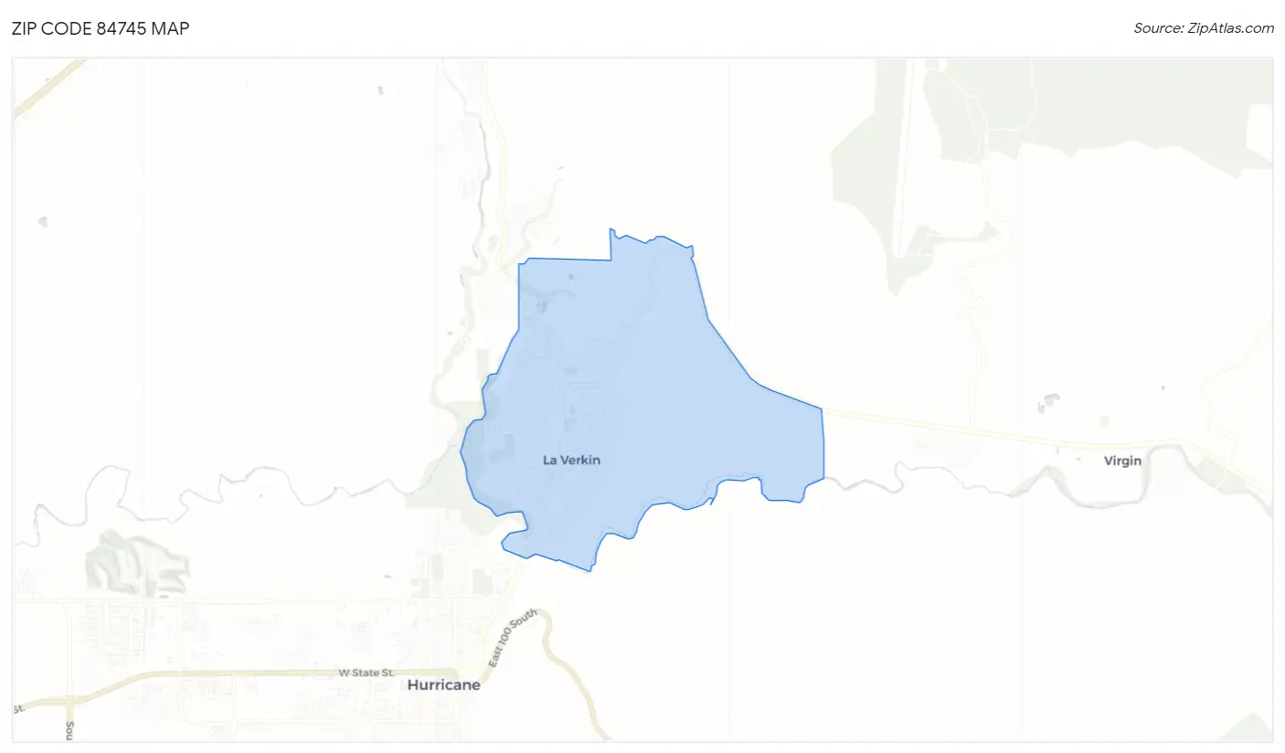 Zip Code 84745 Map